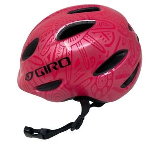 Giro Kids Bike Helmet XS Pink Scamp Doodle Pattern 45-49cm GH91